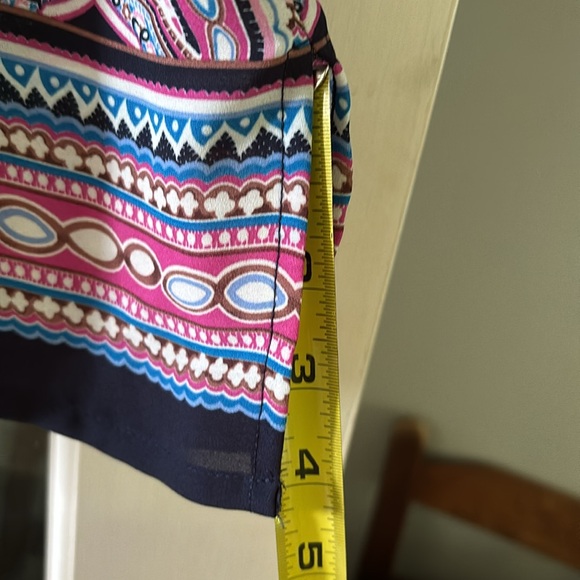 Ava Christine V-neck multicolored tunic  Sz M - Picture 8 of 14